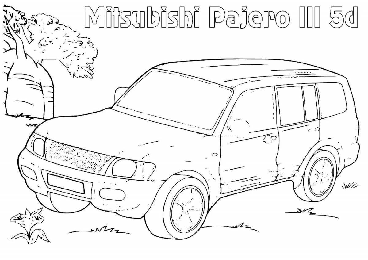 Grand Mitsubishi Pajero coloring page