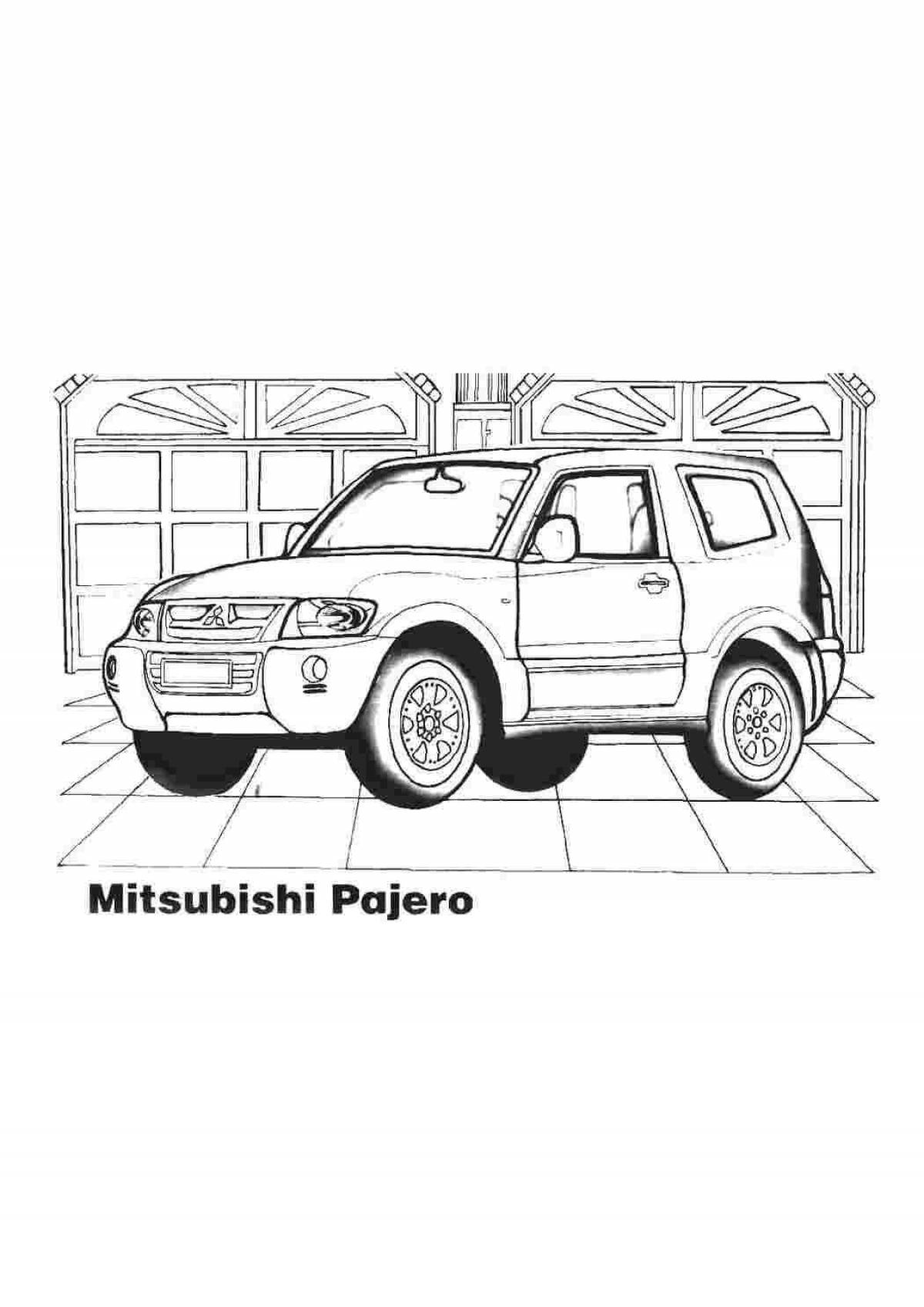 Раскраска regal mitsubishi pajero