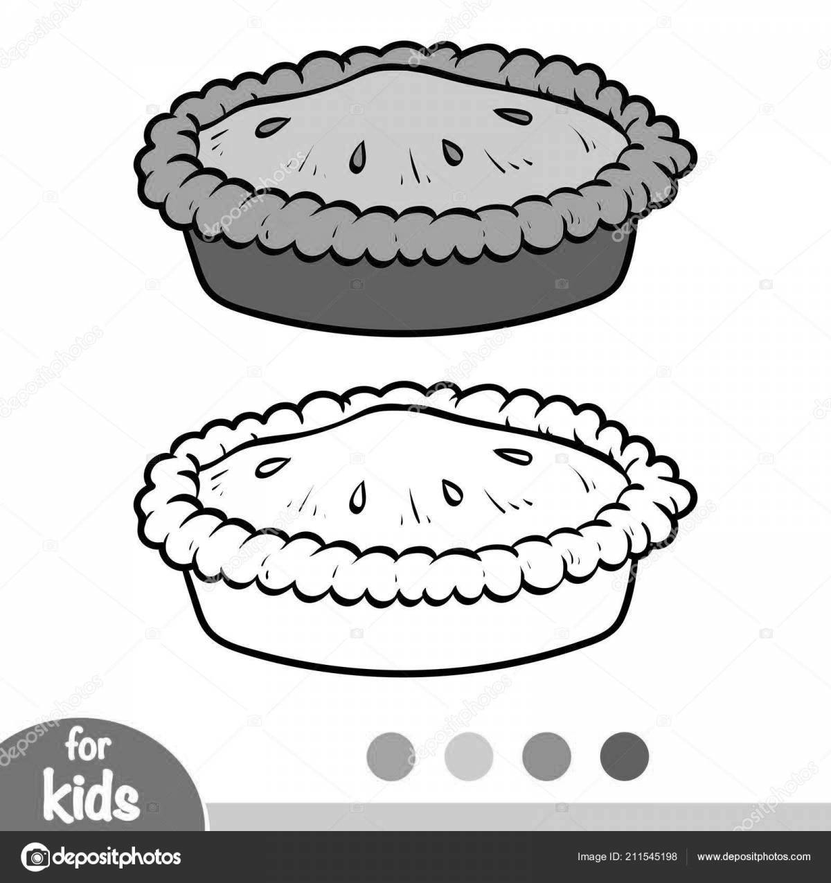 Fun apple pie coloring book