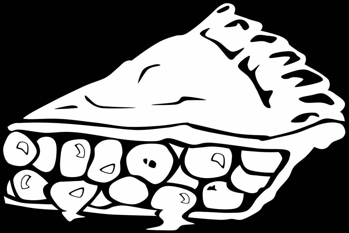 Photo Violent coloring apple pie