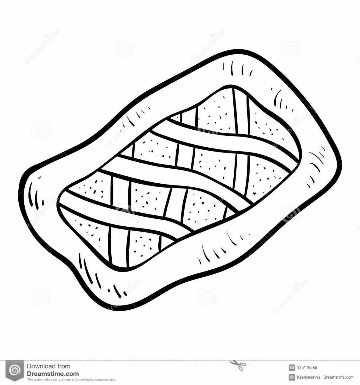 Photo Fruit coloring apple pie