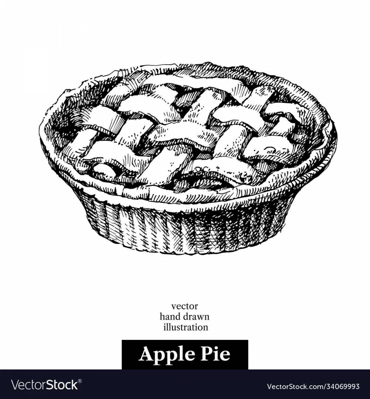 Пирог яблочный #5