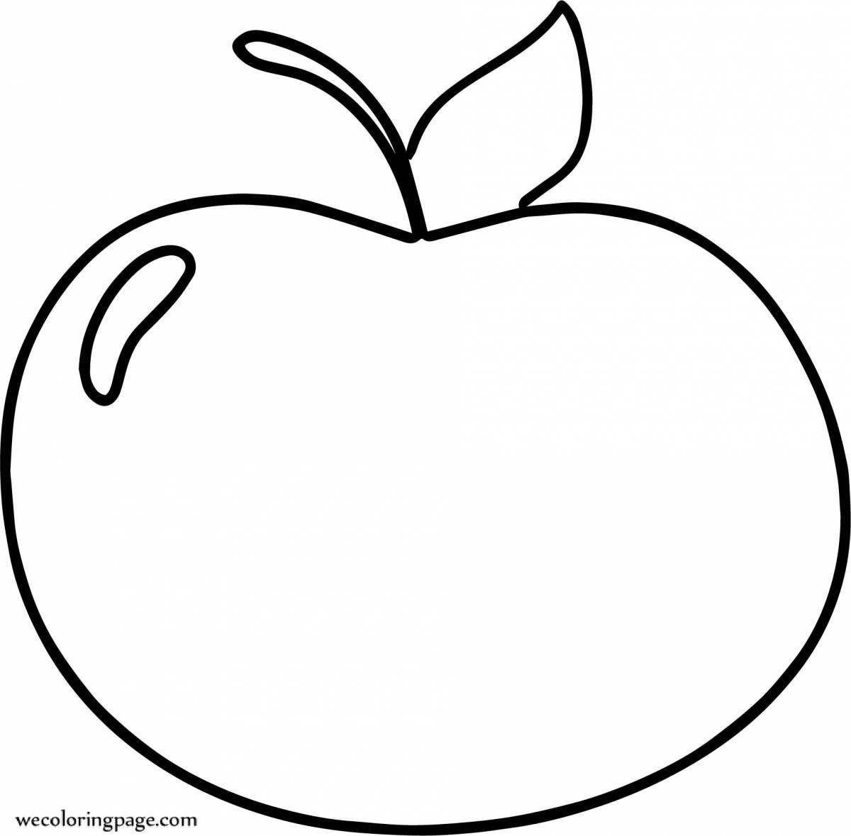 Раскраска волшебное яблоко майнкрафт