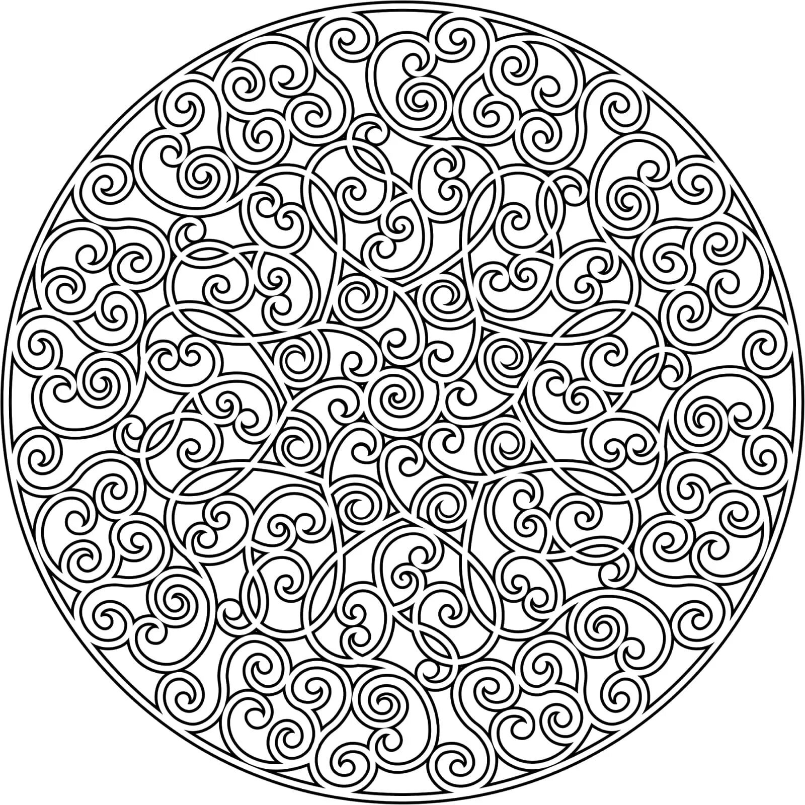 Amazing anti-stress round coloring book