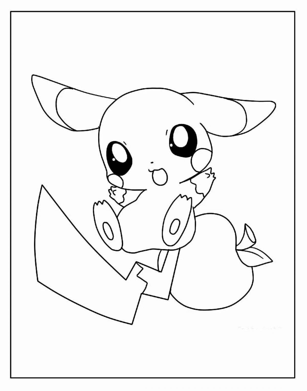 Complex anime beast coloring page