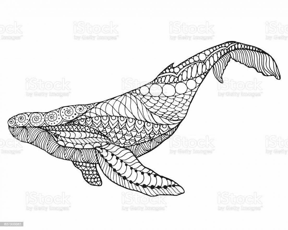 Раскраска Радиантная раскраска антистрессовый кит