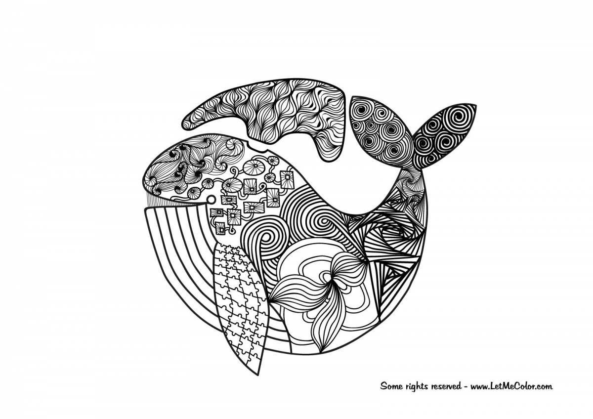 Раскраска Serendipitous coloring page антистрессовый кит