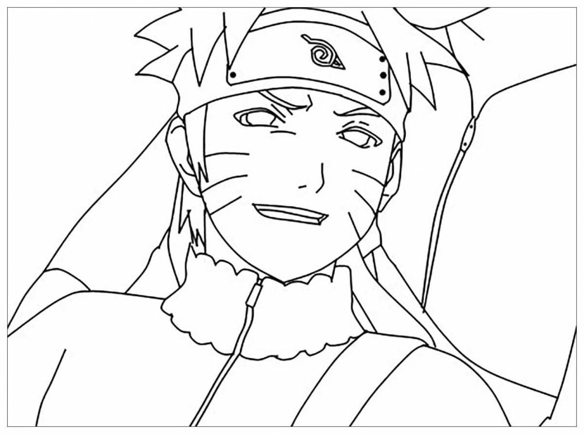 Fascinating naruto printable coloring page