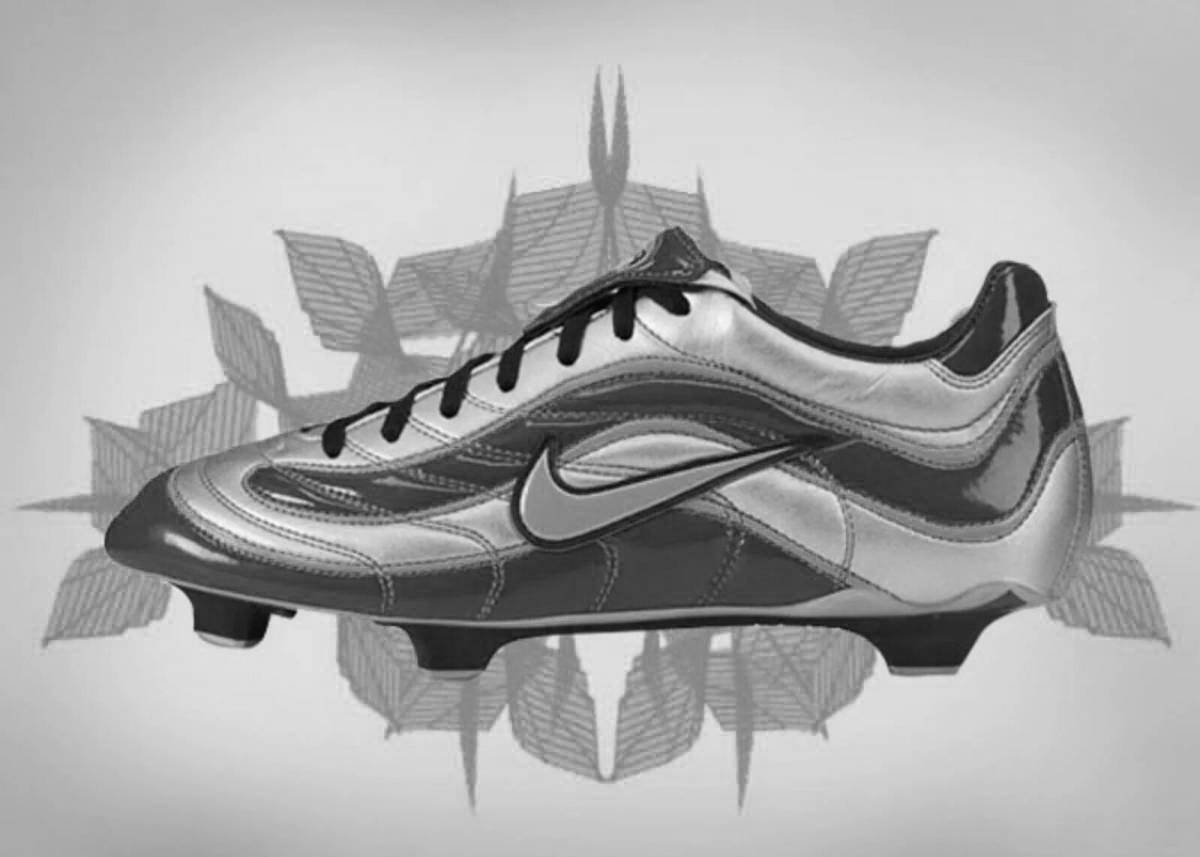 Coloring page elegant nike shoes