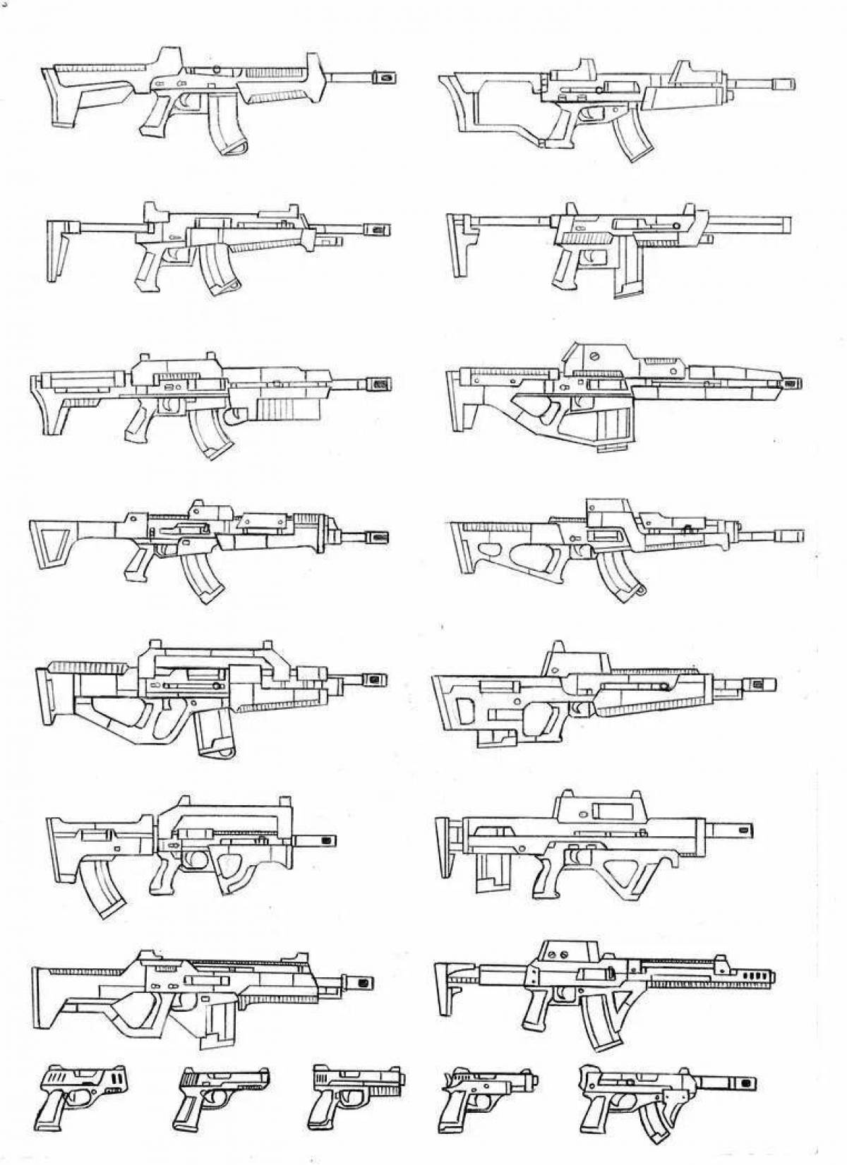 Рисунки огнестрельного оружия