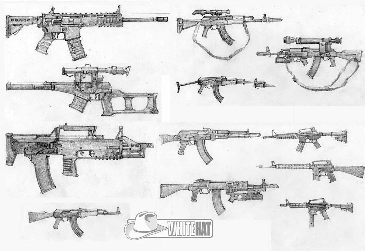 Рисунки огнестрельного оружия