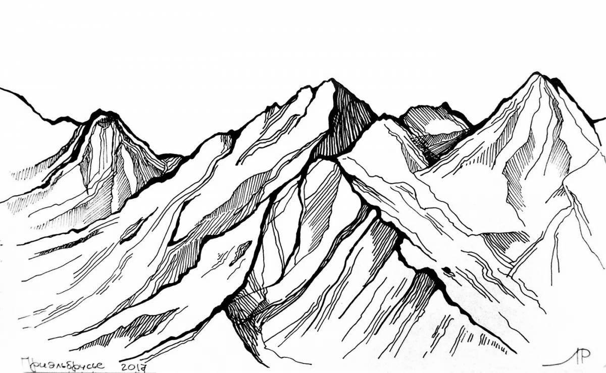 Wonderful coloring Elbrus