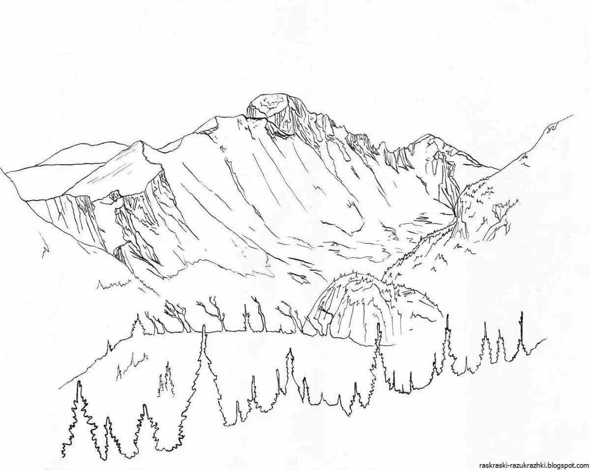 Royal coloring Elbrus