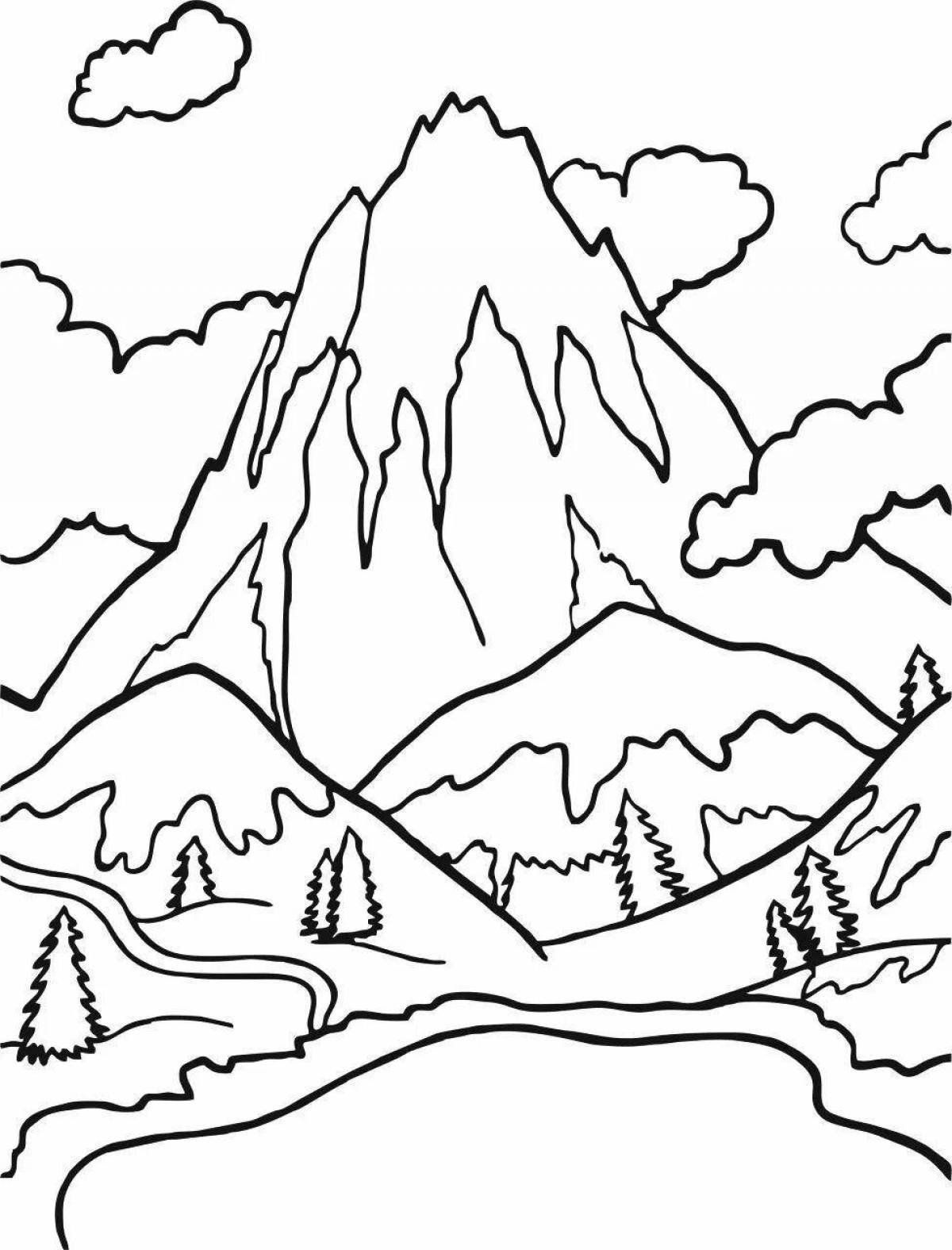 Elbrus grandiose coloring