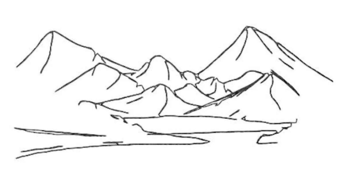 Luminous coloring Elbrus