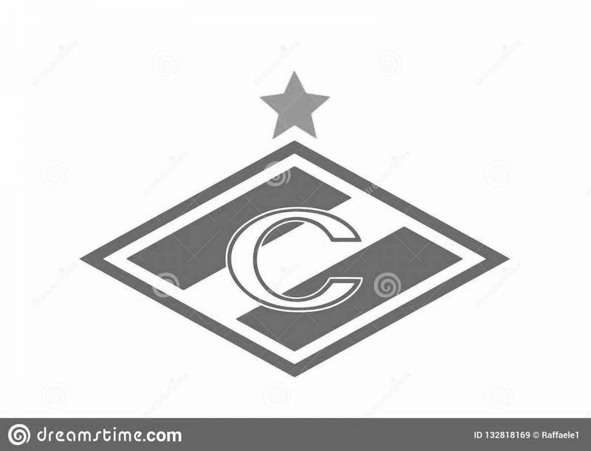 Playful spartak moscow coloring page