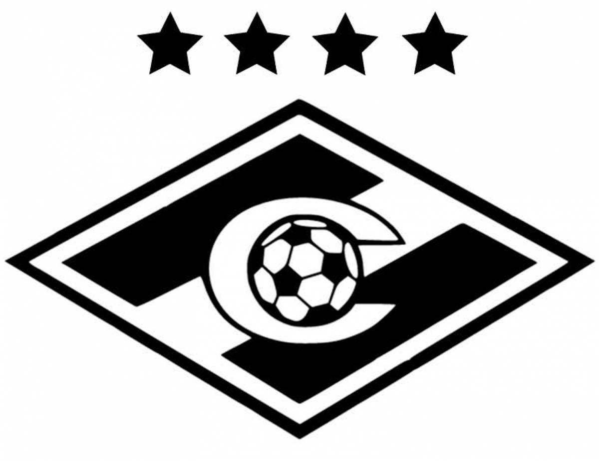 Логотип Спартак Москва черно белый
