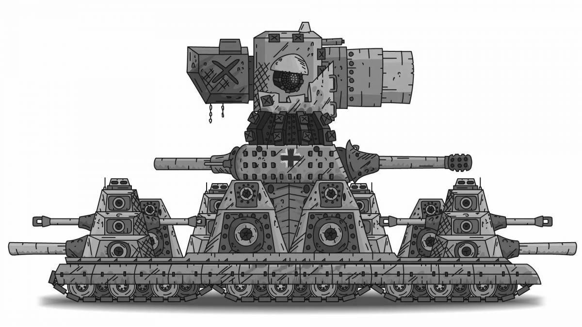 Kv54 exquisite tank coloring page