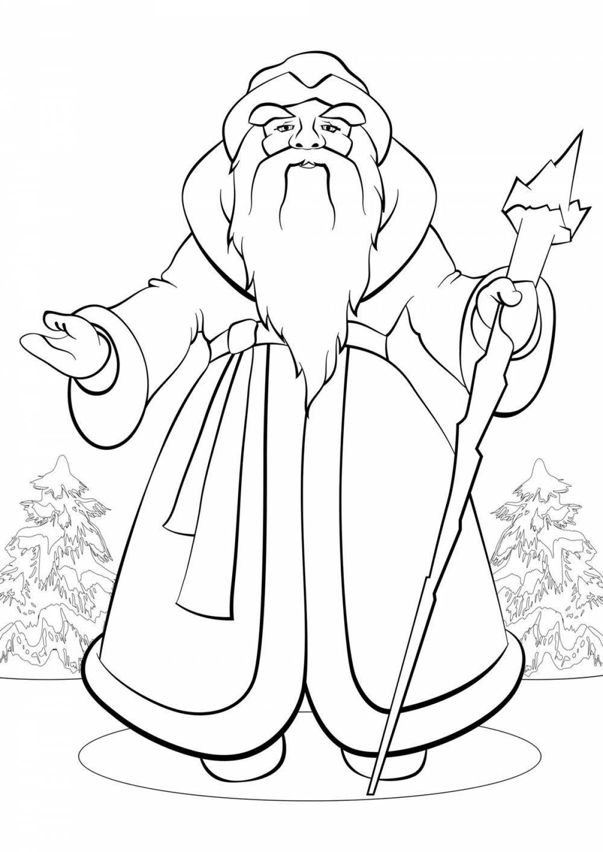 Coloring page joyful governor frost
