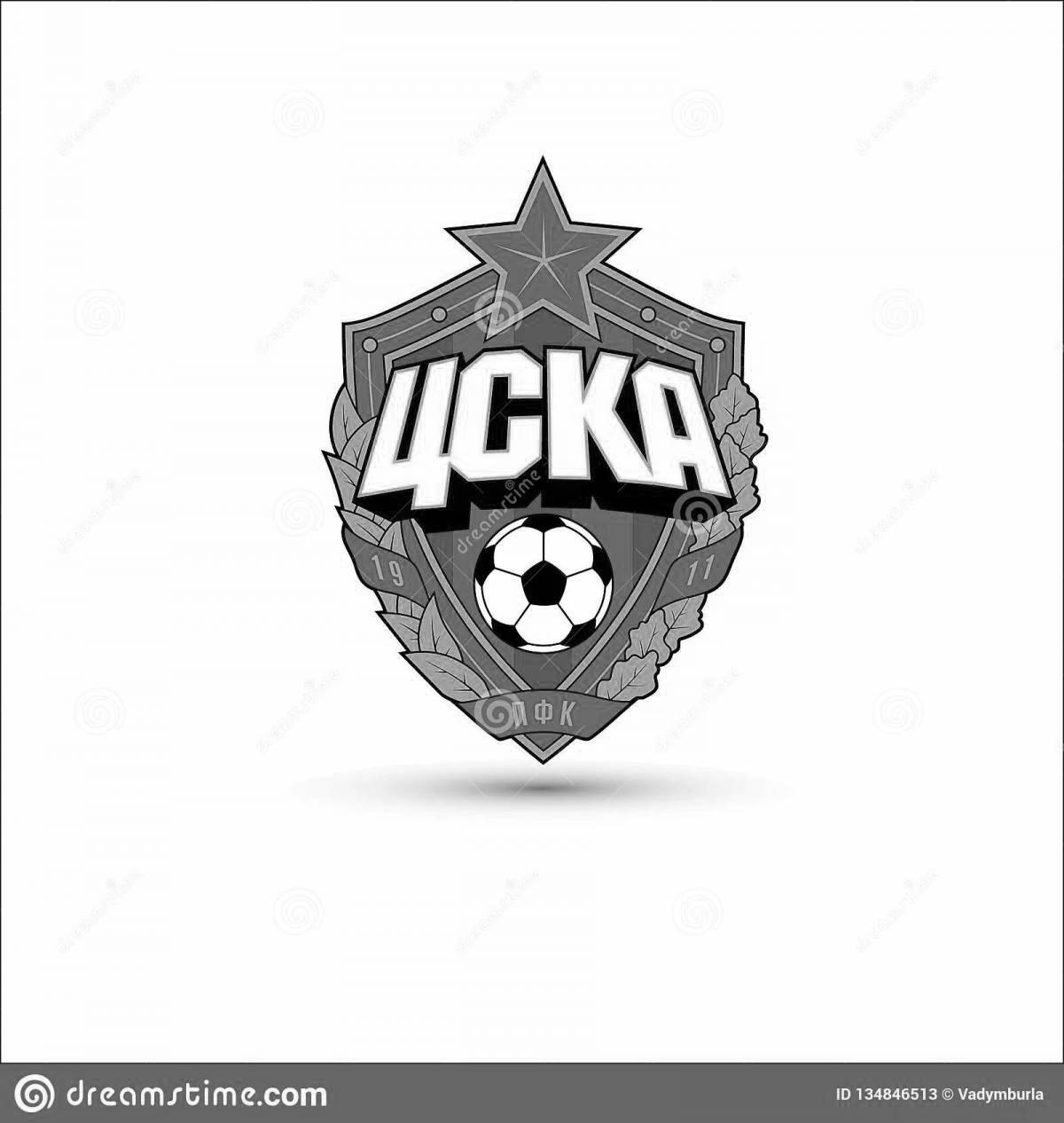Great CSKA logo coloring