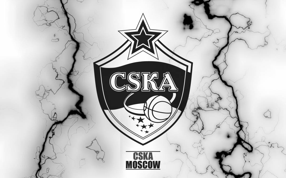 Charming coloring of the CSKA logo