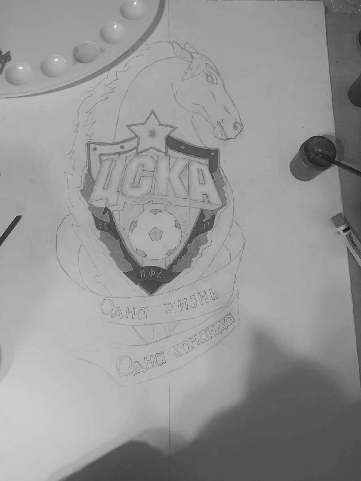 Attractive CSKA logo coloring