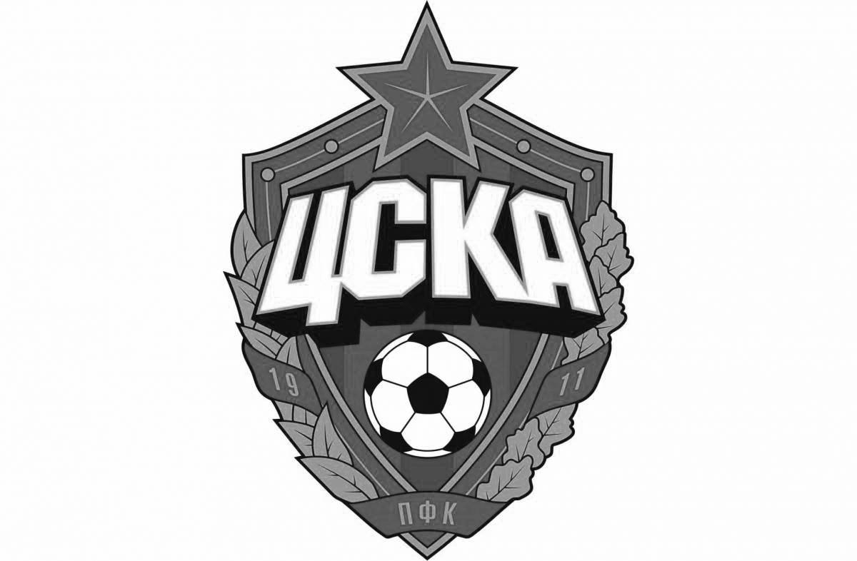 Coloring book stylish CSKA logo