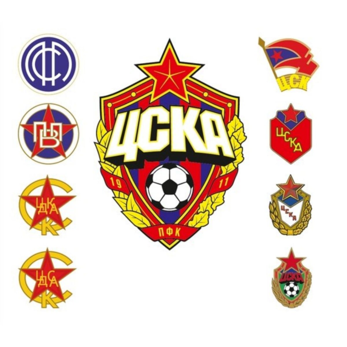 Fun coloring of the CSKA logo