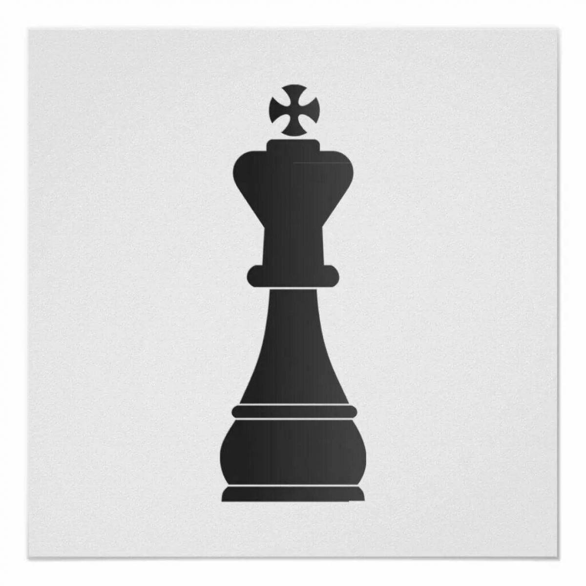 Раскраска щедрая шахматная королева