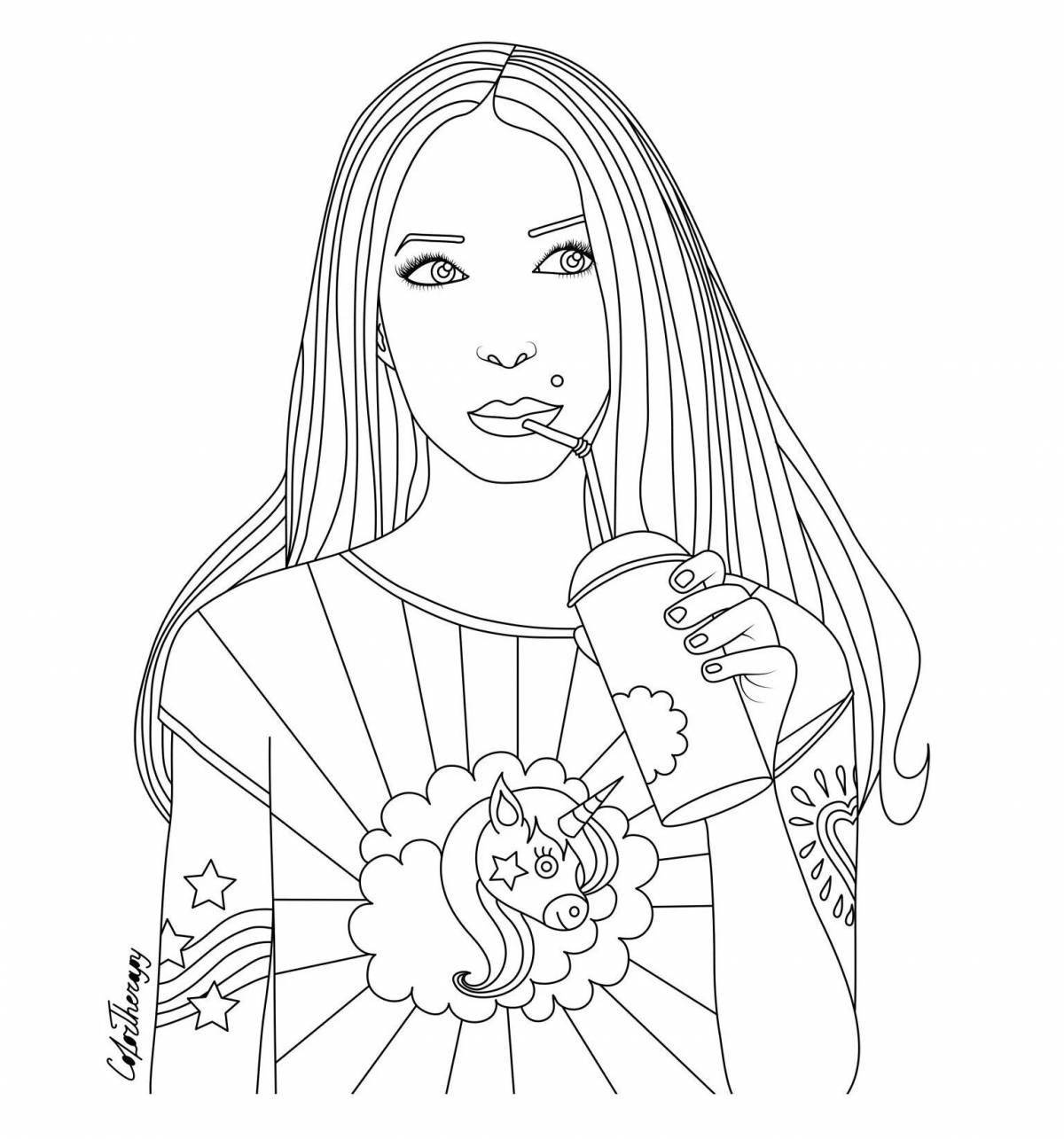 Beautiful coloring moonmosik channel