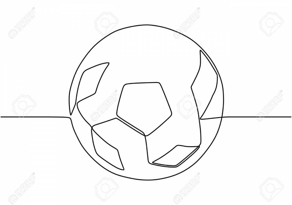 Nike ball colorful coloring page