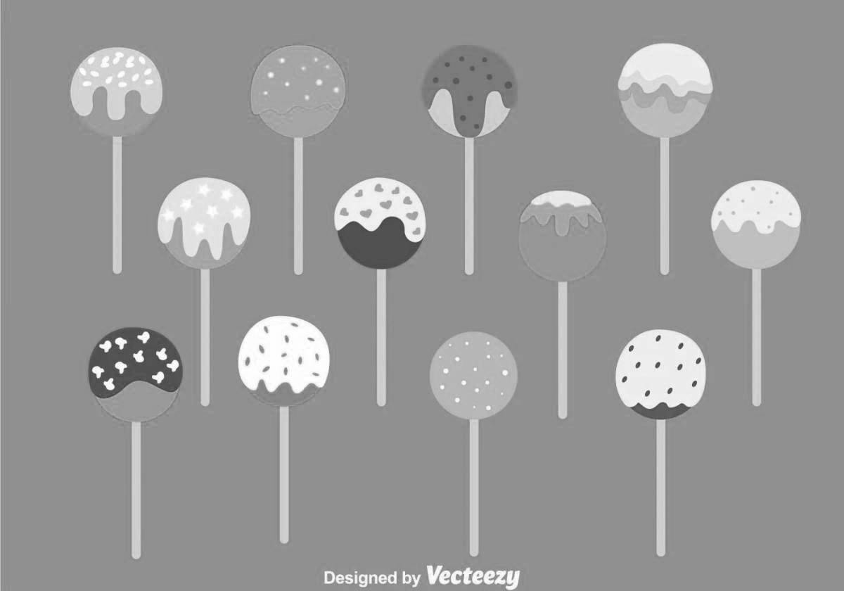 Coloring crazy cake pops