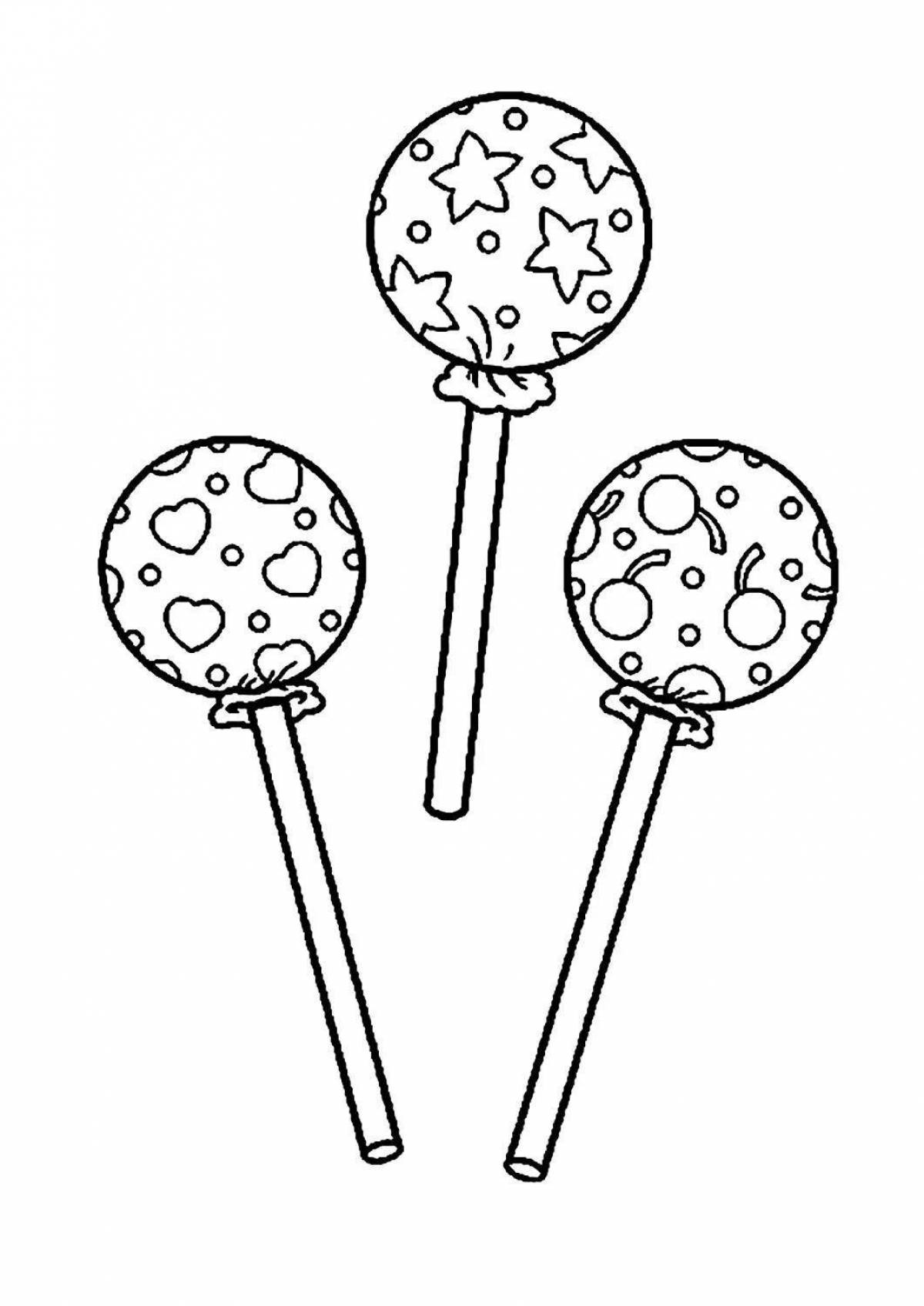 Color-gorgeous cake pops coloring page