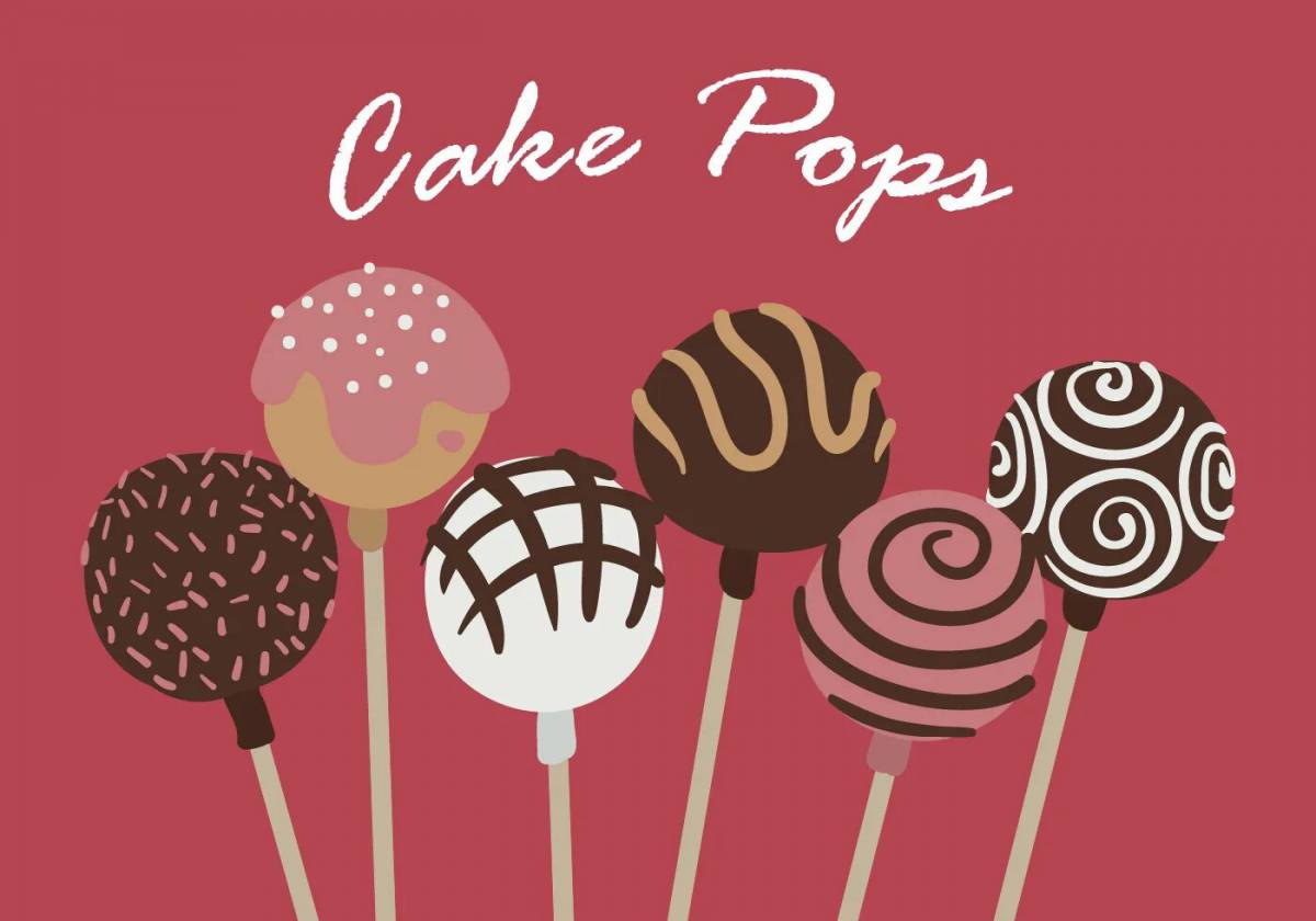 Coloring page amazing cake pops