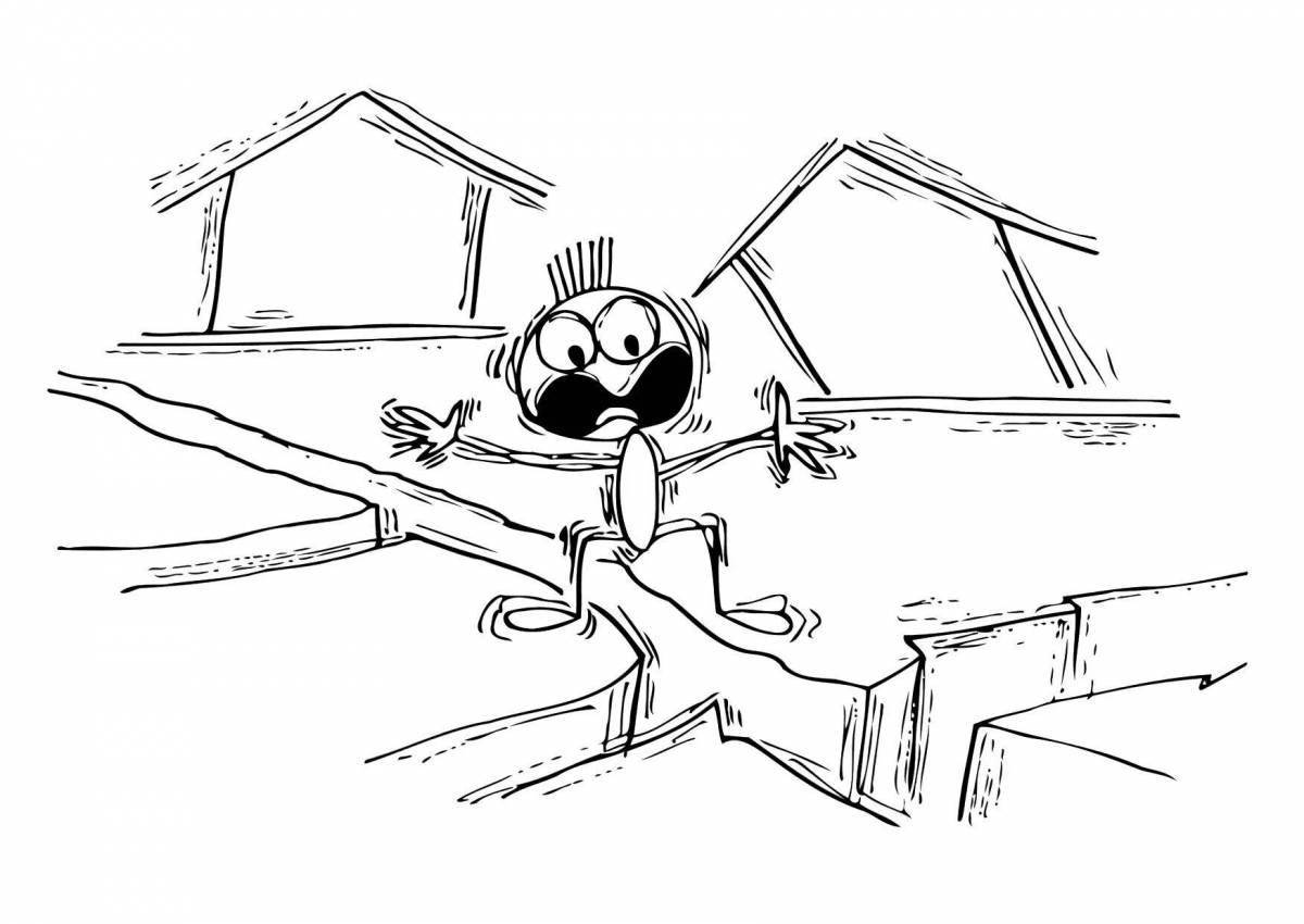 Динамическая раскраска рисунок flood