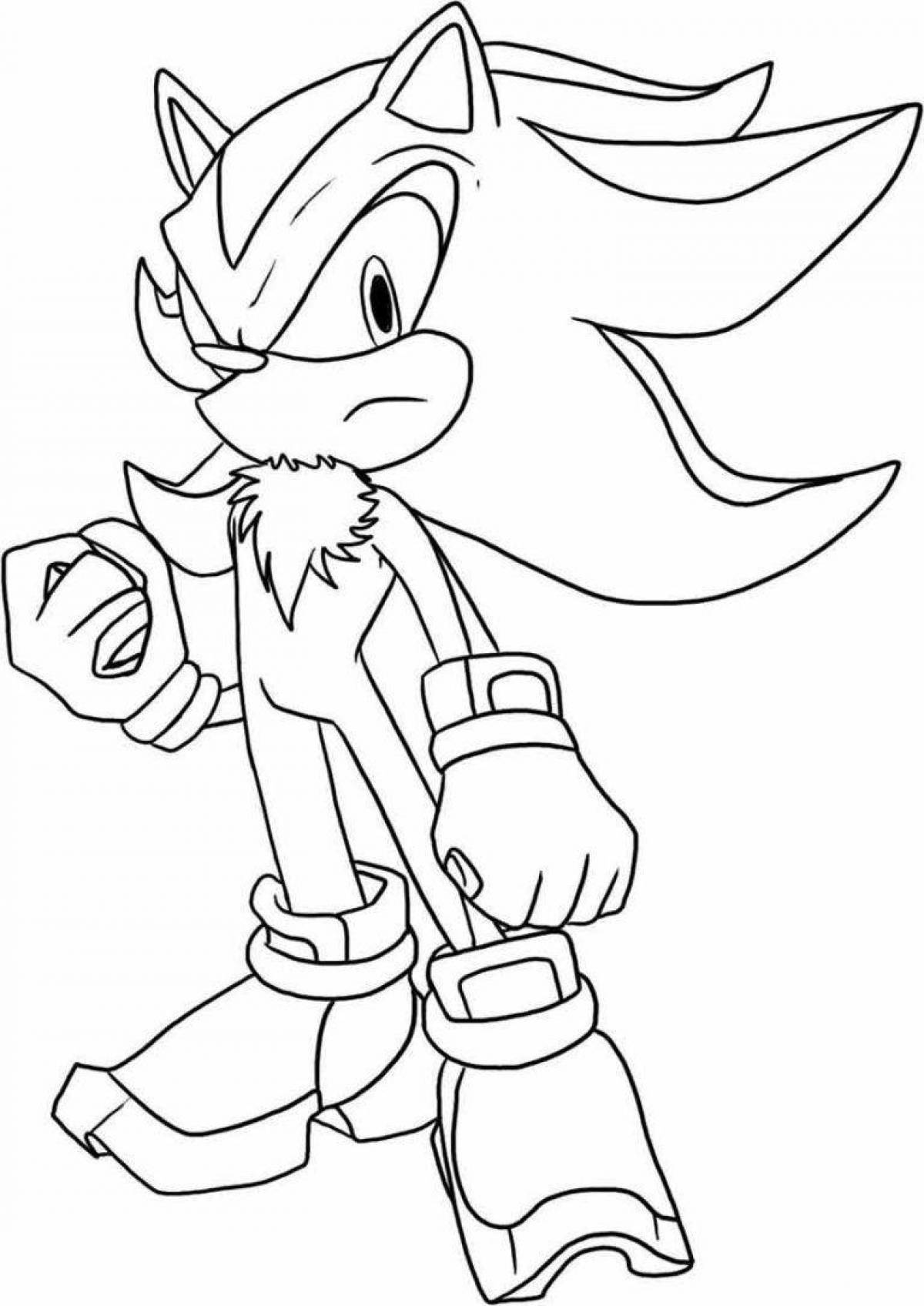 Vibrant venom sonic coloring page