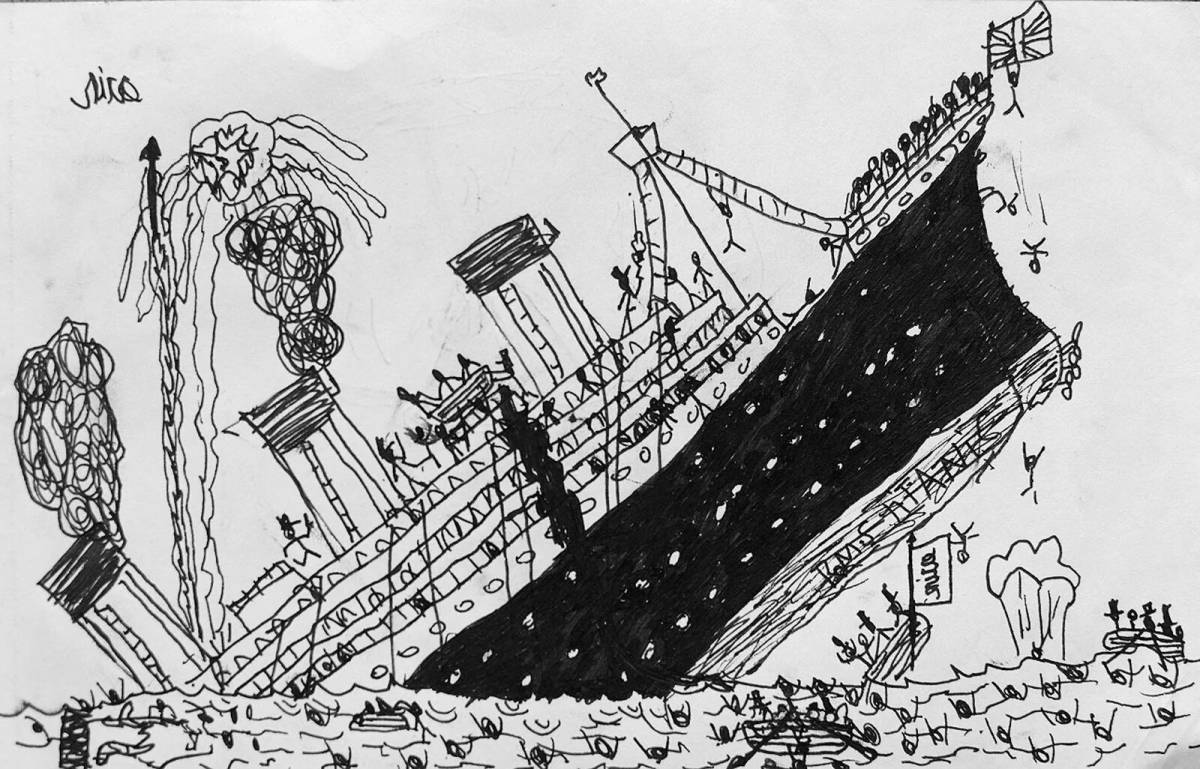 Rampant Titanic Rift coloring page