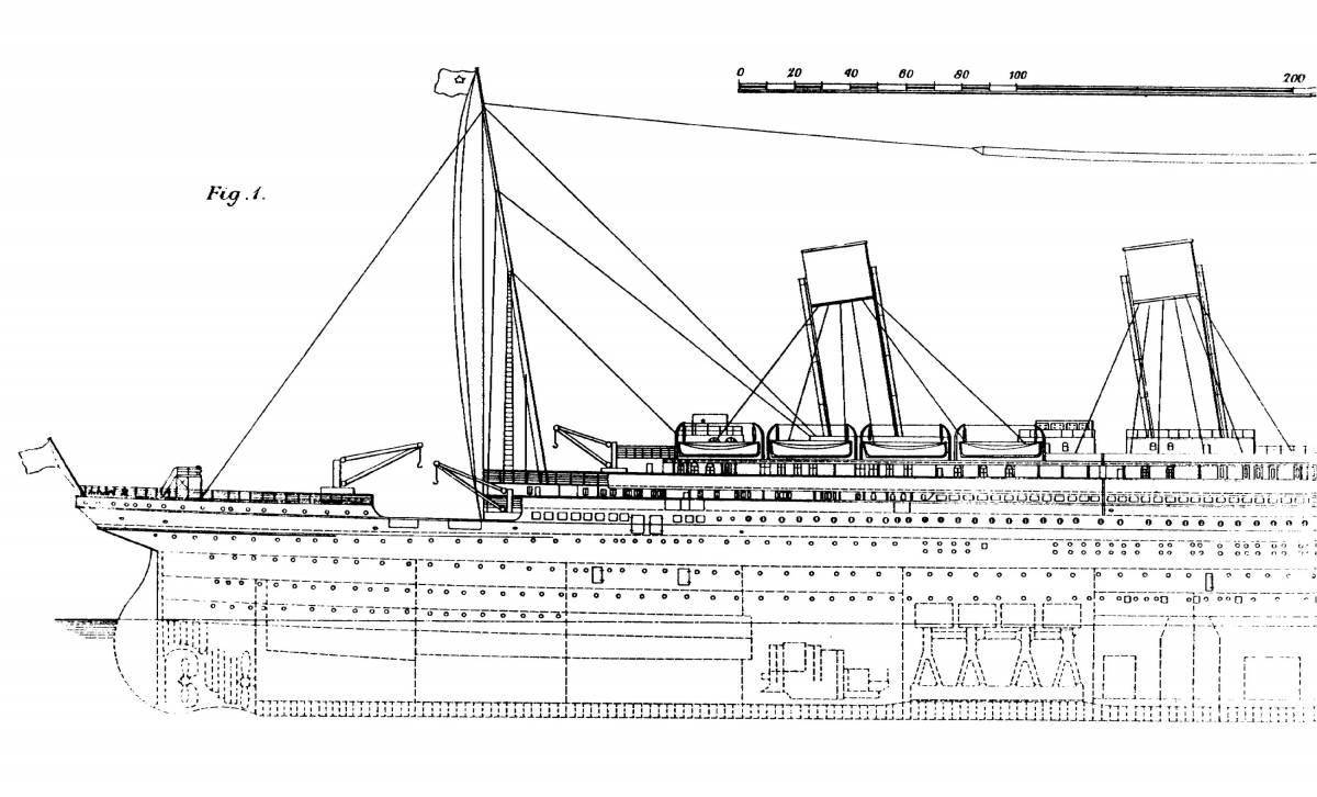 Поразительная страница раскраски titanic rift