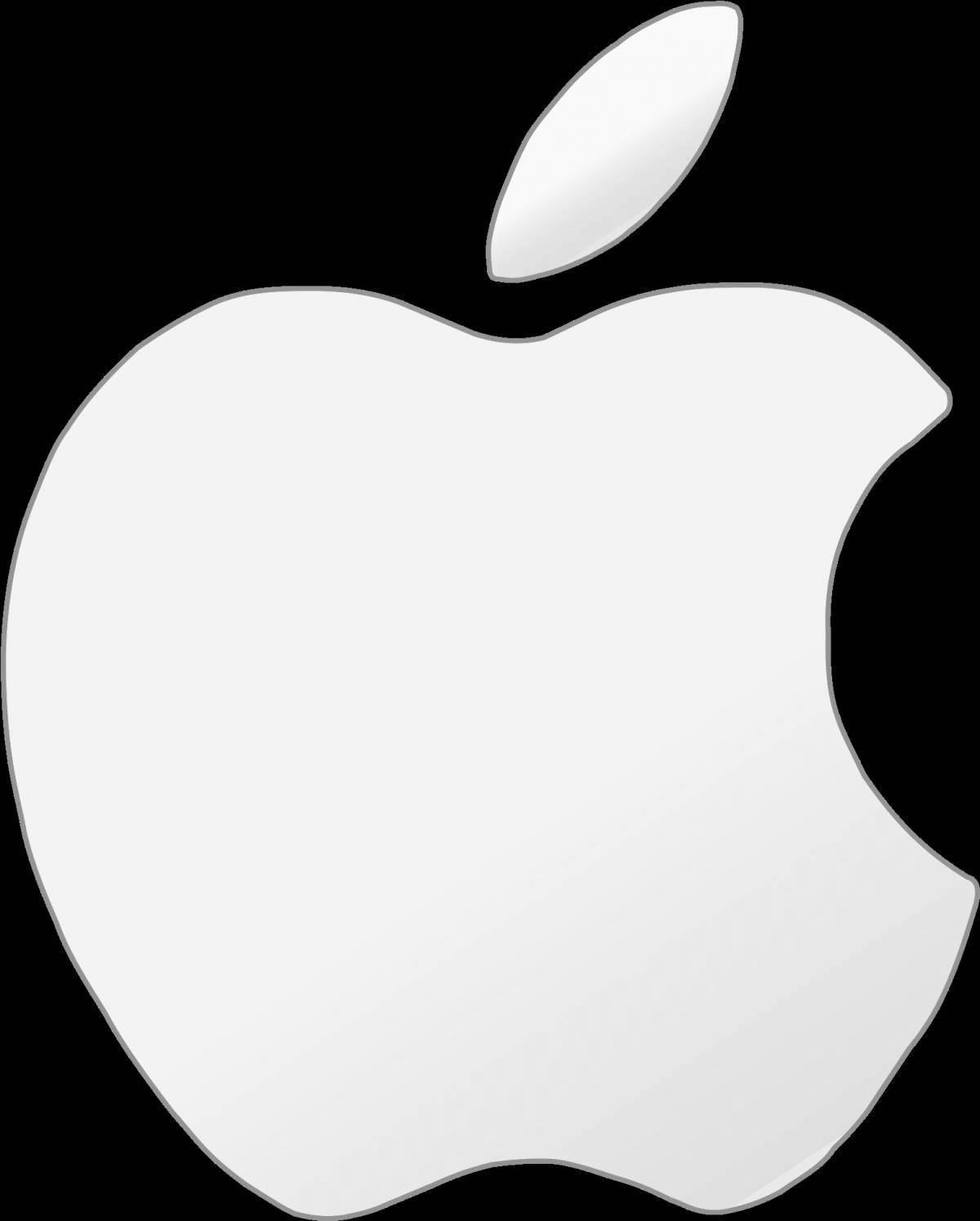 Charming apple icon coloring page