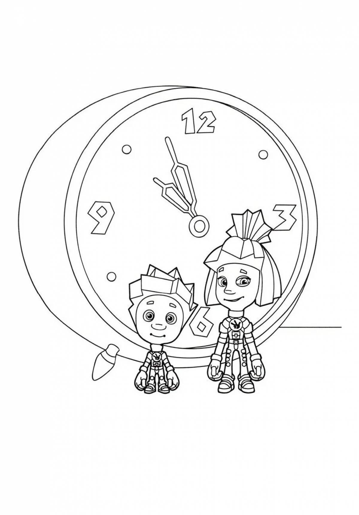 Stimulating coloring page turn it on