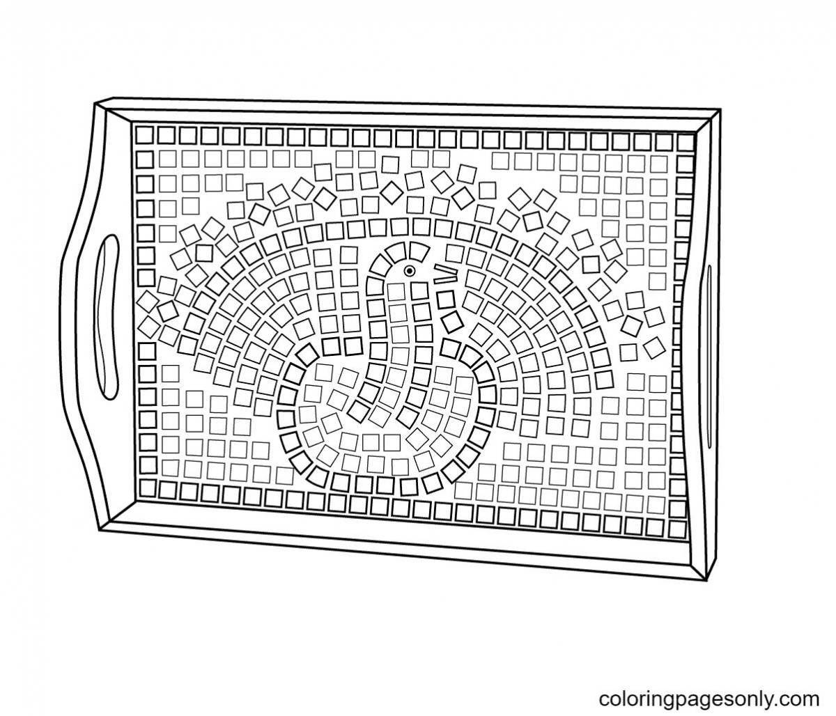 Fun coloring tray for kids