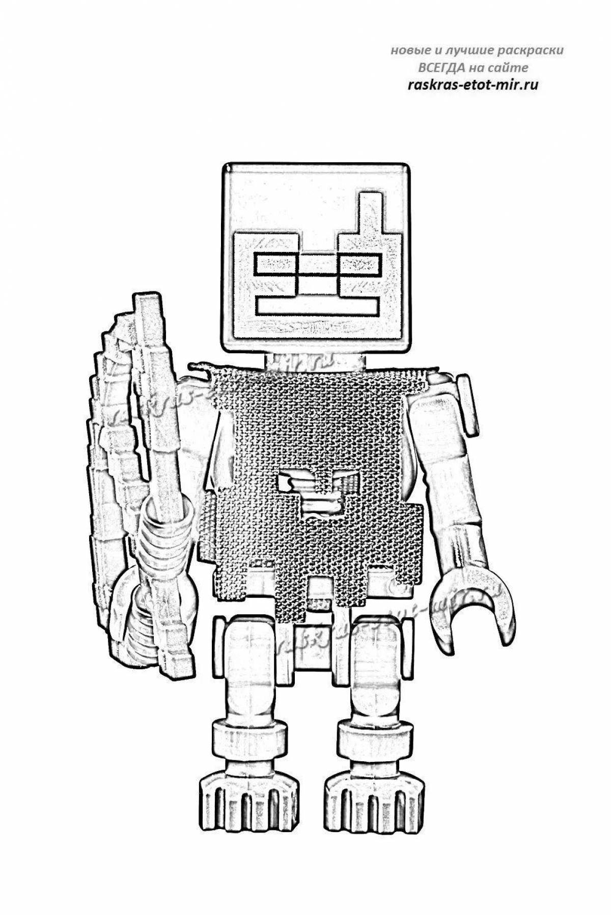 Dazzling minecraft armor coloring page