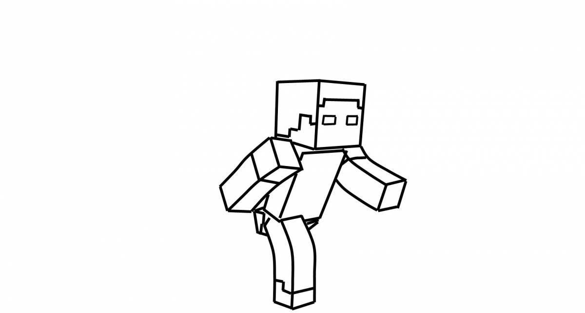 Amazingly shiny minecraft armor coloring page
