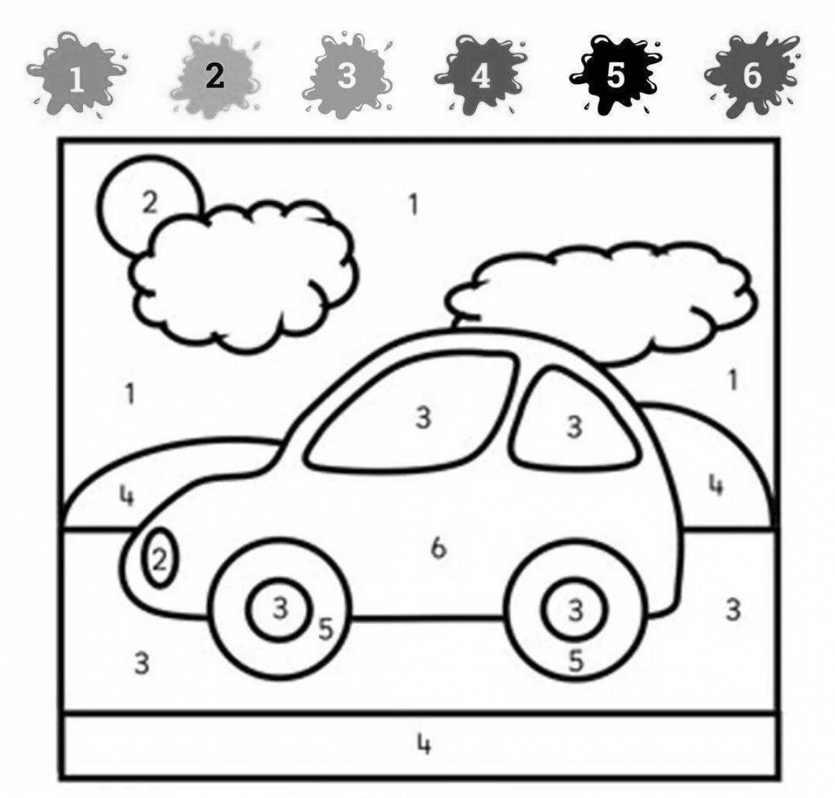 Веселая цифровая раскраска для детей