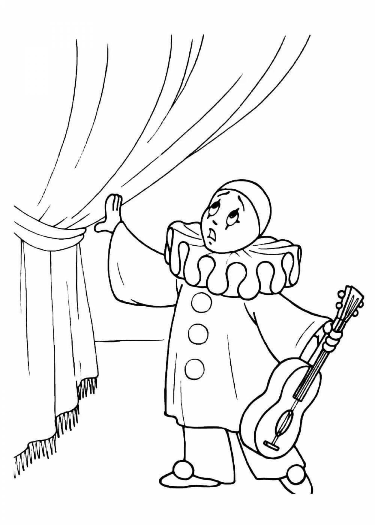 Luxury theater coloring page