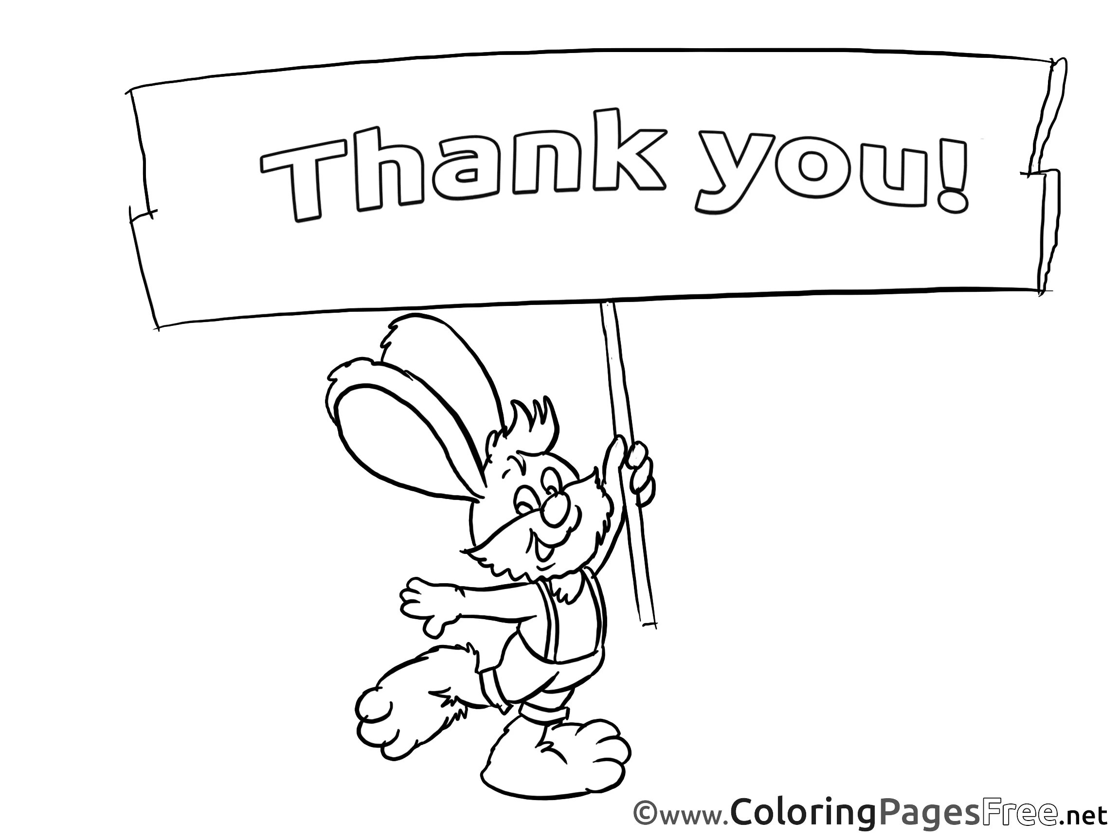 Shining Thank You coloring page