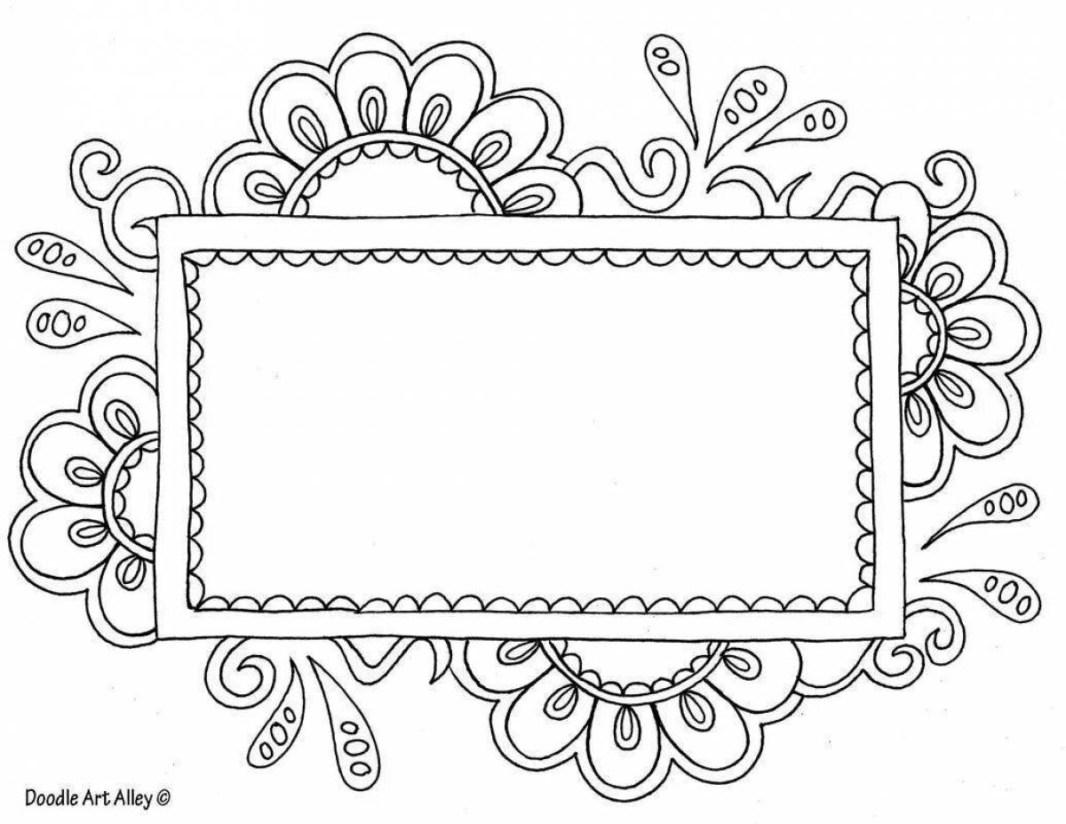 Салфетки color-frenzy coloring page для дошкольников