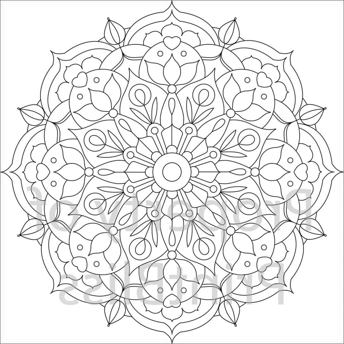 Colorful doily coloring books for babies