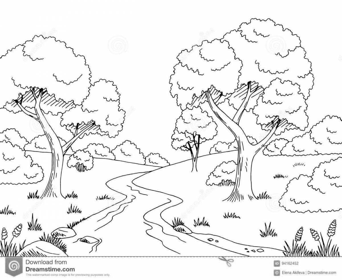 Glitter Grove coloring book for kids