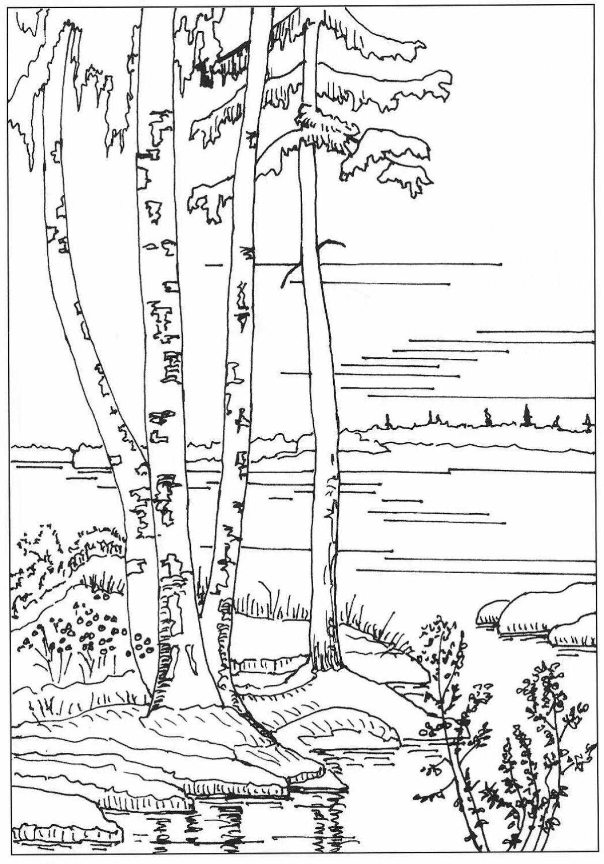 Awesome grove coloring page for kids